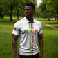 Custom Senegal Football Zipper Polo Shirt Go Champions Lions de la Teranga - African Pride