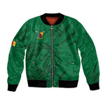 Custom Cameroon Football Bomber Jacket Go Les Lions Indomptables Go - African Pride