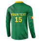 Custom Cameroon Football Button Sweatshirt Go Les Lions Indomptables Go