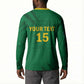 Custom Cameroon Football Button Sweatshirt Go Les Lions Indomptables Go