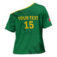 Custom Cameroon Football Cross Shoulder Shirt Go Les Lions Indomptables Go - African Pride