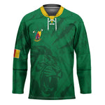 Custom Cameroon Football Hockey Jersey Go Les Lions Indomptables Go - African Pride