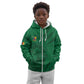 Custom Cameroon Football Kid Hoodie Go Les Lions Indomptables Go - African Pride