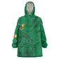 Custom Cameroon Football Kid Wearable Blanket Hoodie Go Les Lions Indomptables Go - African Pride
