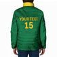 Custom Cameroon Football Padded Jacket Go Les Lions Indomptables Go - African Pride
