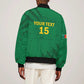Custom Cameroon Football Sleeve Zip Bomber Jacket Go Les Lions Indomptables Go - African Pride