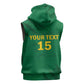 Custom Cameroon Football Sleeveless Hoodie Go Les Lions Indomptables Go - African Pride