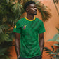 Custom Cameroon Football T shirt Go Les Lions Indomptables Go LT15