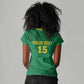 Custom Cameroon Football Women V-Neck T-Shirt Go Les Lions Indomptables Go LT15