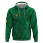Custom Cameroon Football Zip Hoodie Go Les Lions Indomptables Go - African Pride