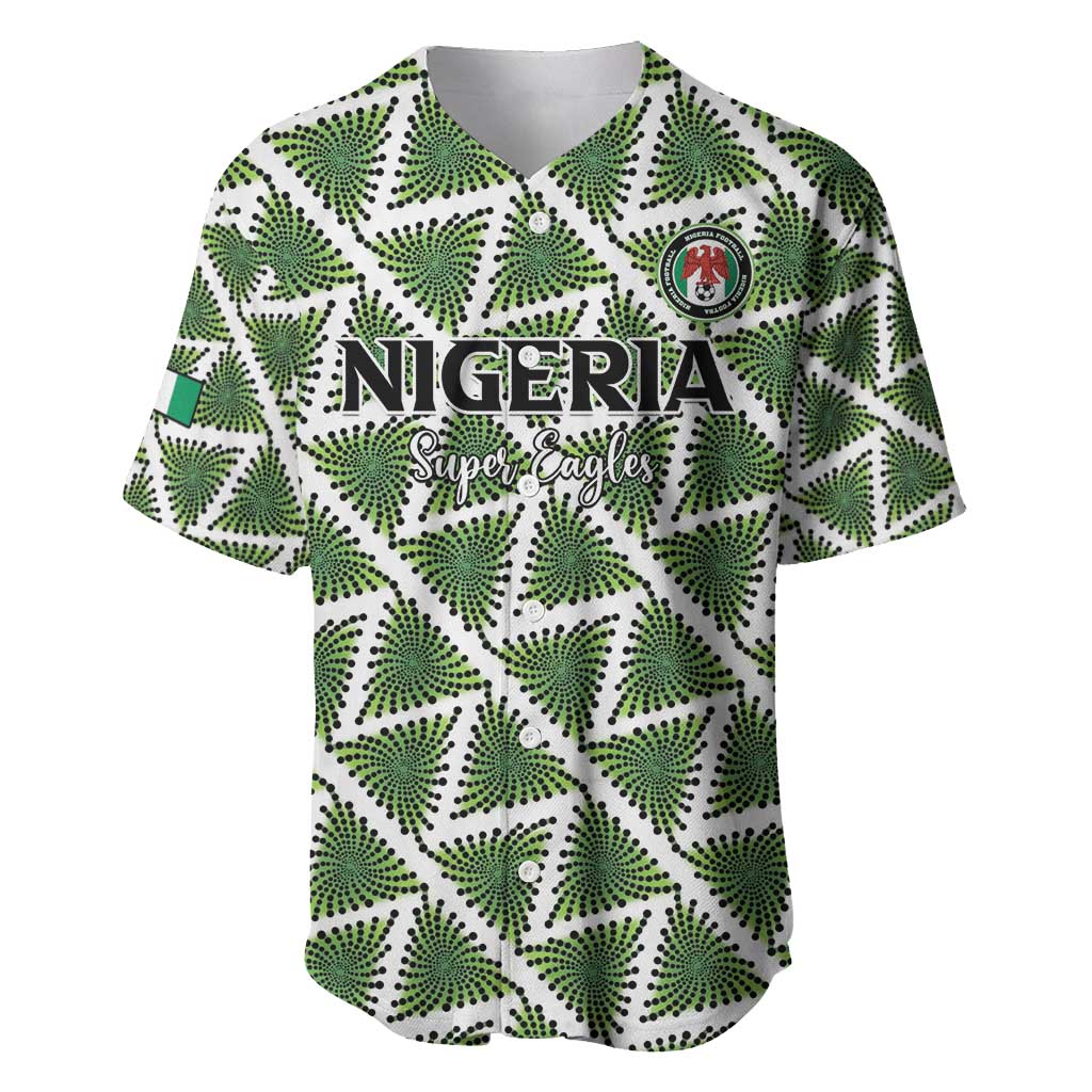 Custom Nigeria Football Baseball Jersey Come On Super Eagles - African Pride