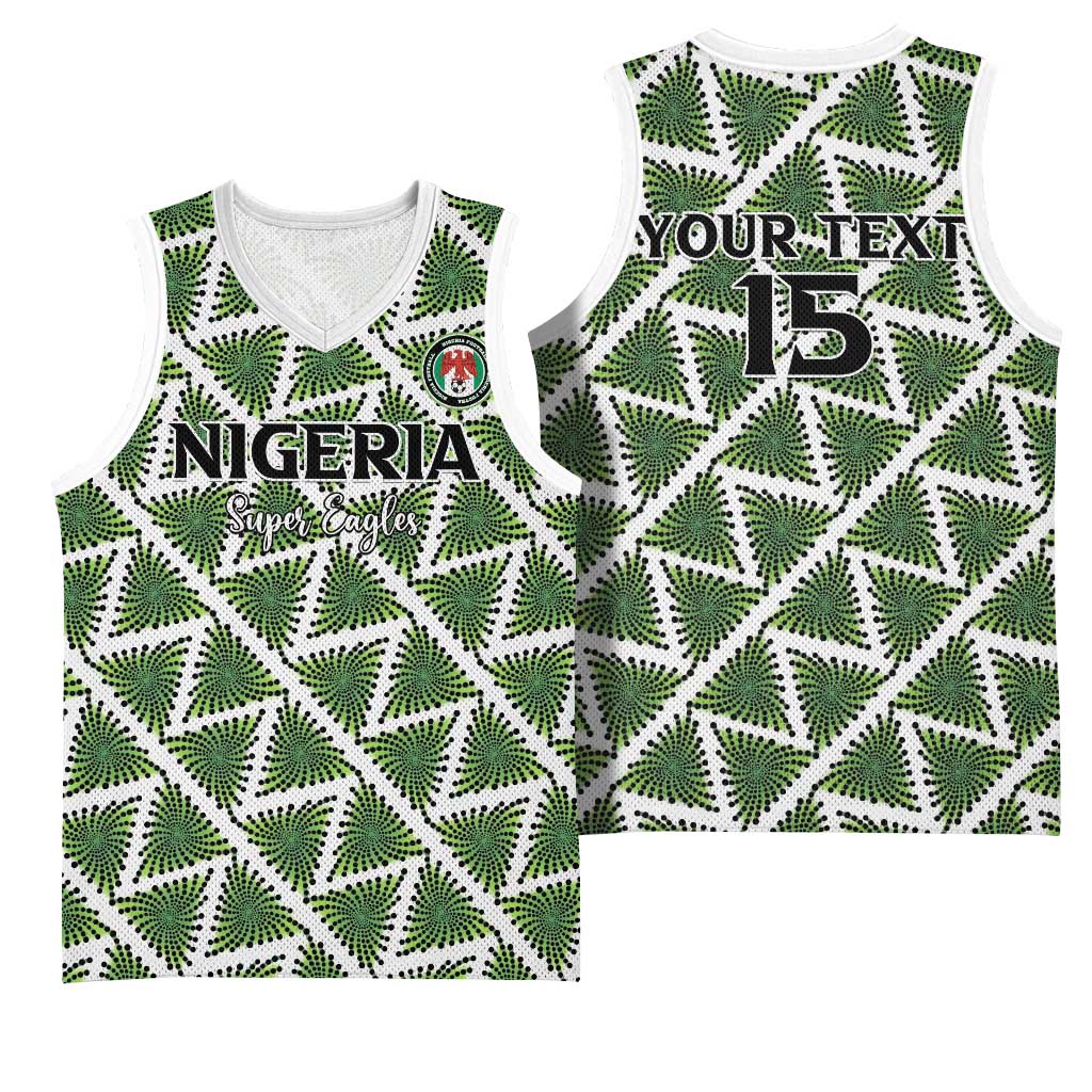 Custom Nigeria Football Basketball Jersey Come On Super Eagles - African Pride