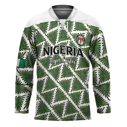 Custom Nigeria Football Hockey Jersey Come On Super Eagles - African Pride