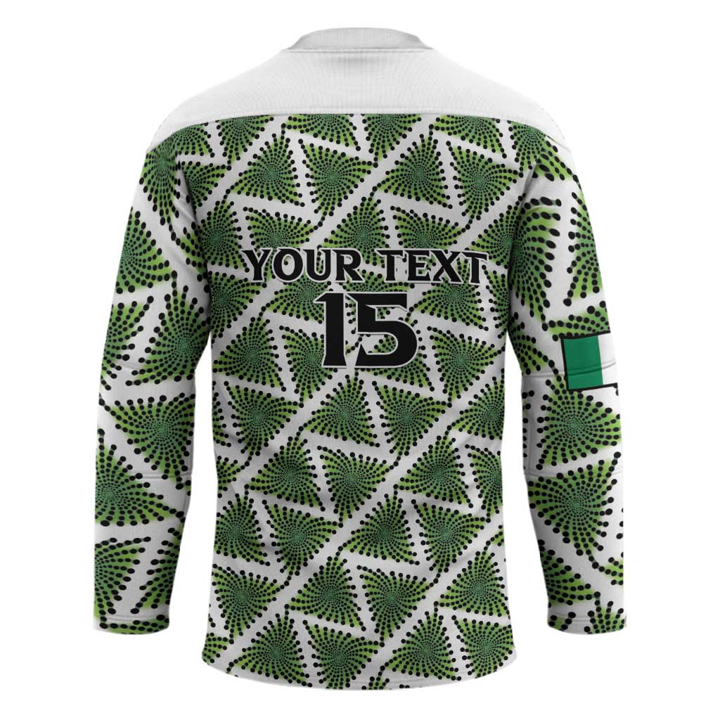 Custom Nigeria Football Hockey Jersey Come On Super Eagles - African Pride