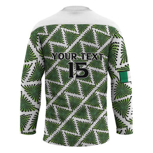 Custom Nigeria Football Hockey Jersey Come On Super Eagles - African Pride