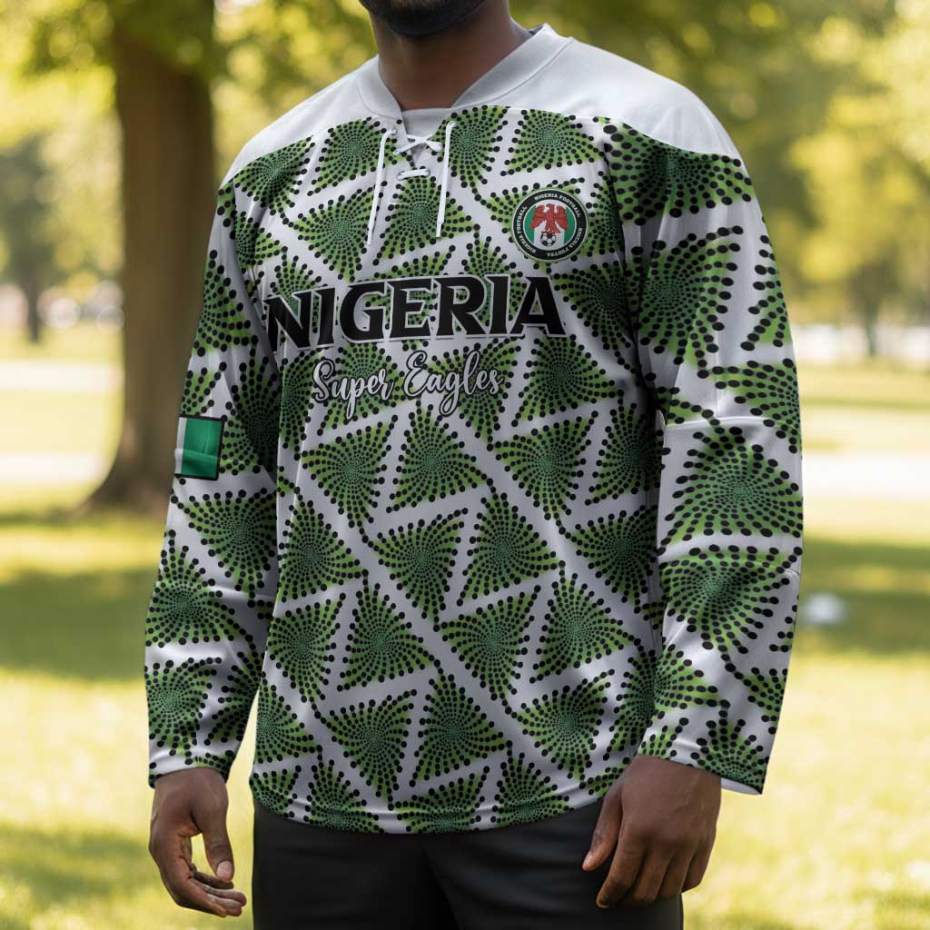 Custom Nigeria Football Hockey Jersey Come On Super Eagles - African Pride