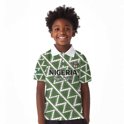 Custom Nigeria Football Kid Polo Shirt Come On Super Eagles - African Pride