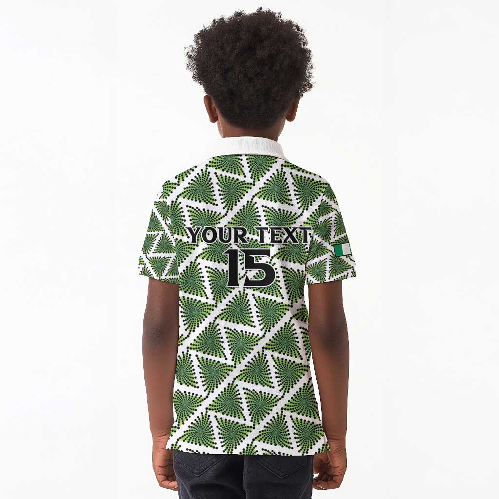 Custom Nigeria Football Kid Polo Shirt Come On Super Eagles - African Pride