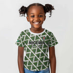 Custom Nigeria Football Kid T shirt Come On Super Eagles - African Pride