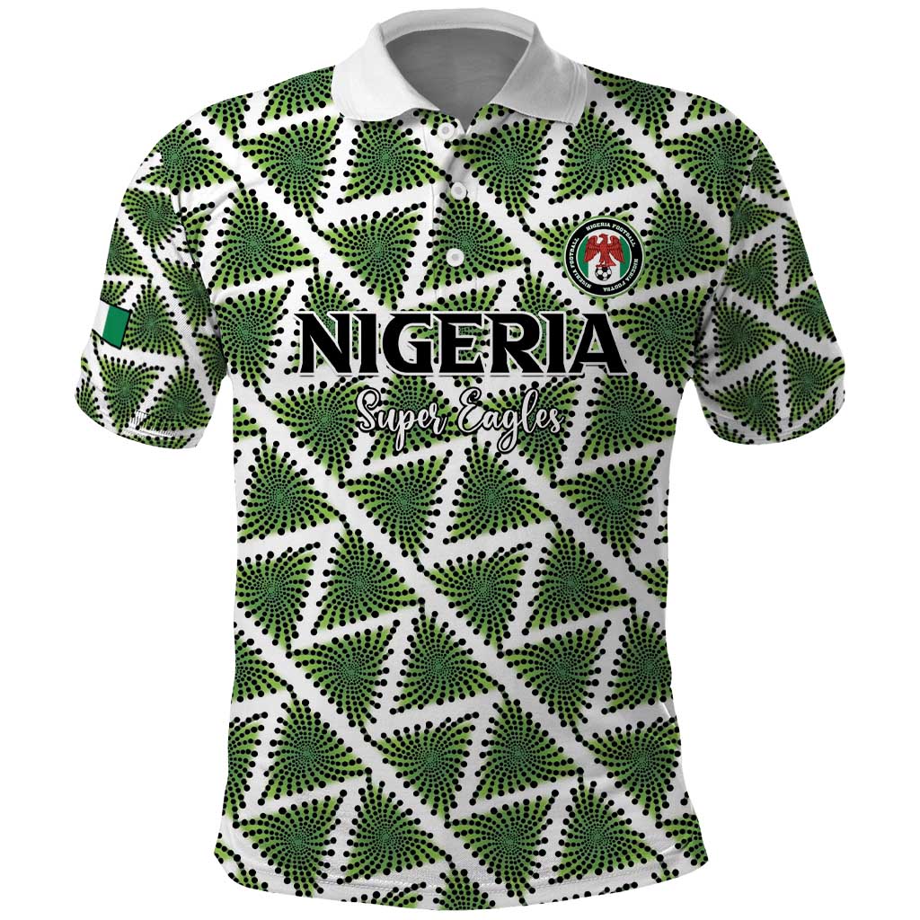 Custom Nigeria Football Polo Shirt Come On Super Eagles - African Pride