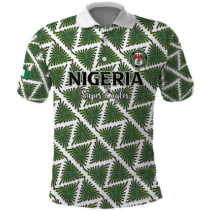 Custom Nigeria Football Polo Shirt Come On Super Eagles - African Pride