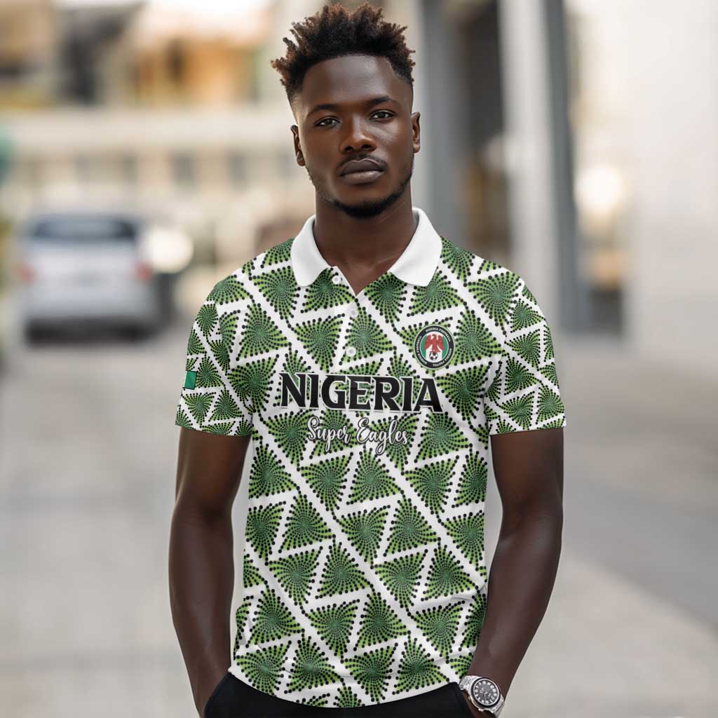 Custom Nigeria Football Polo Shirt Come On Super Eagles - African Pride