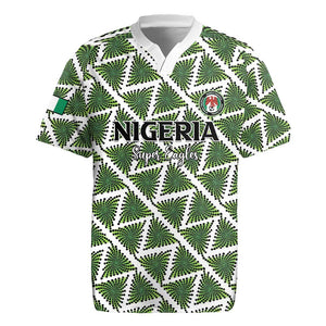Custom Nigeria Football Rugby Jersey Come On Super Eagles - African Pride