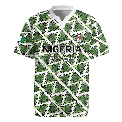 Custom Nigeria Football Rugby Jersey Come On Super Eagles - African Pride