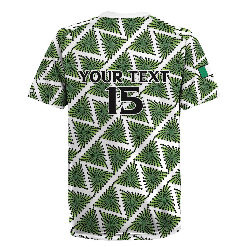 Custom Nigeria Football Rugby Jersey Come On Super Eagles - African Pride