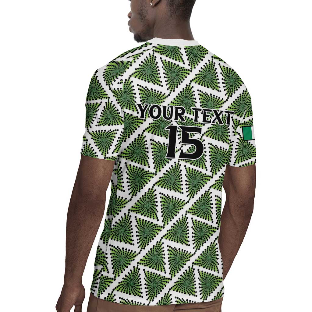 Custom Nigeria Football Rugby Jersey Come On Super Eagles - African Pride