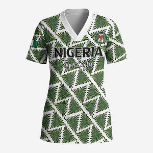 Custom Nigeria Football Scrub Top Come On Super Eagles - African Pride