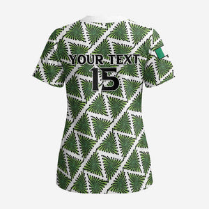 Custom Nigeria Football Scrub Top Come On Super Eagles - African Pride