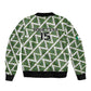 Custom Nigeria Football Sleeve Zip Bomber Jacket Come On Super Eagles - African Pride