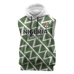 Custom Nigeria Football Sleeveless Hoodie Come On Super Eagles - African Pride