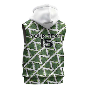Custom Nigeria Football Sleeveless Hoodie Come On Super Eagles - African Pride