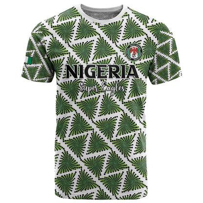 Custom Nigeria Football T shirt Come On Super Eagles - African Pride