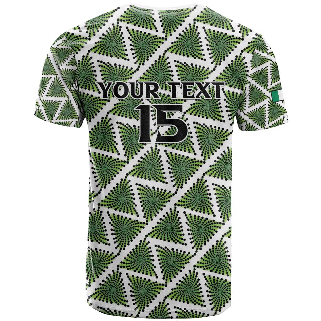 Custom Nigeria Football T shirt Come On Super Eagles - African Pride