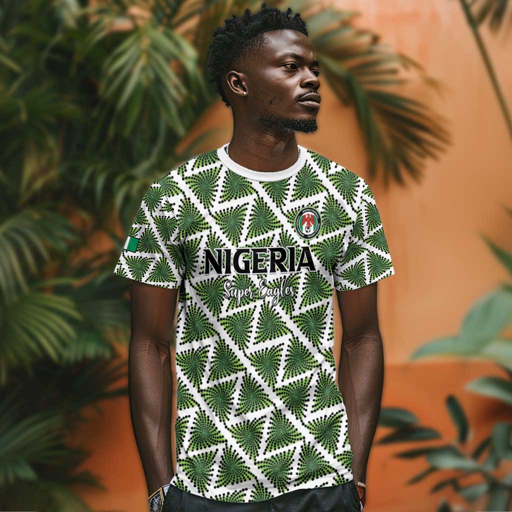 Custom Nigeria Football T shirt Come On Super Eagles - African Pride
