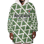 Custom Nigeria Football Wearable Blanket Hoodie Come On Super Eagles - African Pride