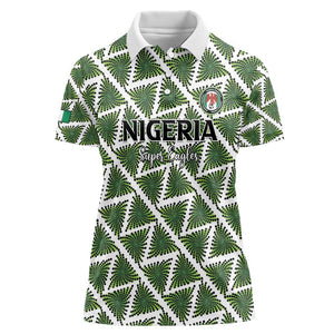 Custom Nigeria Football Women Polo Shirt Come On Super Eagles - African Pride
