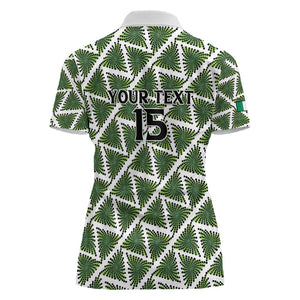 Custom Nigeria Football Women Polo Shirt Come On Super Eagles - African Pride