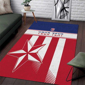 Custom Liberia Football Area Rug Sporty Style