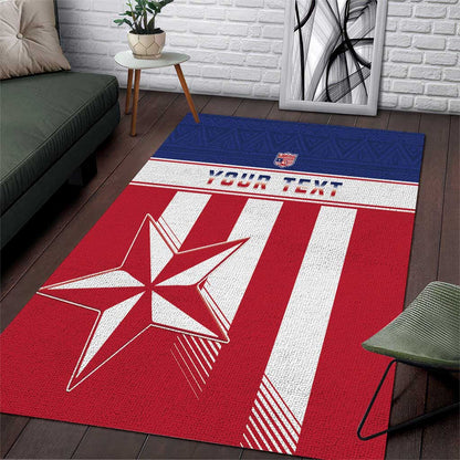 Custom Liberia Football Area Rug Sporty Style