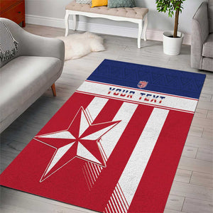 Custom Liberia Football Area Rug Sporty Style