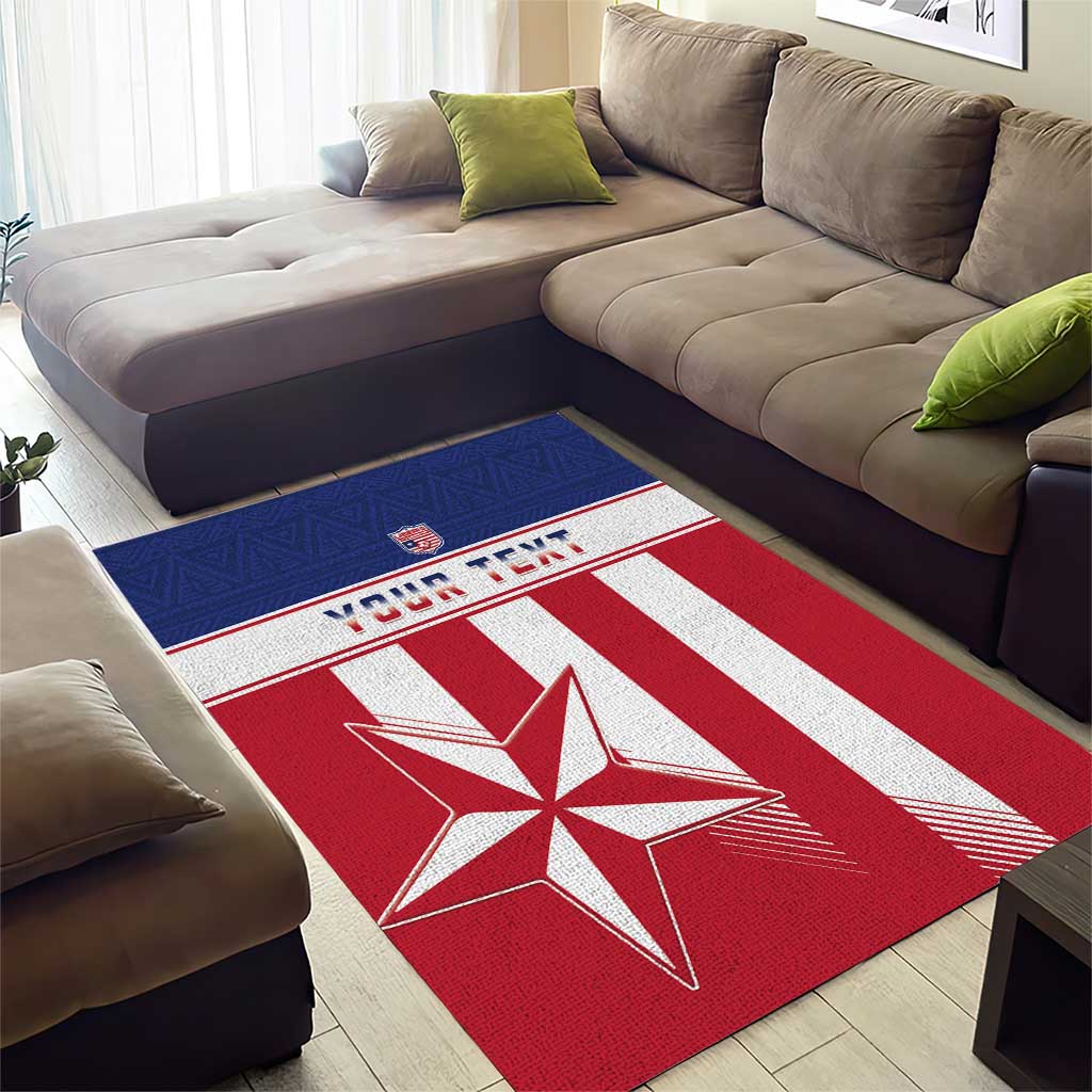Custom Liberia Football Area Rug Sporty Style