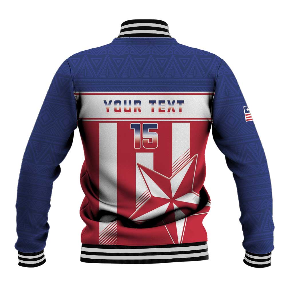 Custom Liberia Football Baseball Jacket Sporty Style