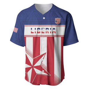 Custom Liberia Football Baseball Jersey Sporty Style