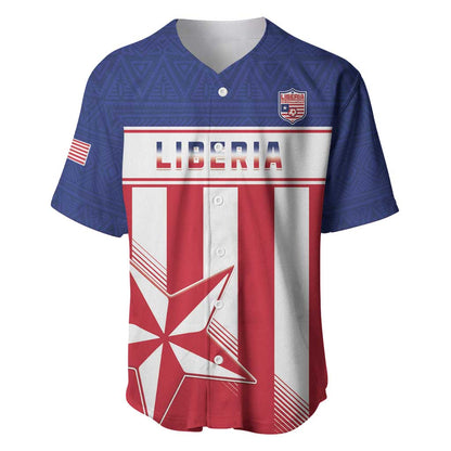 Custom Liberia Football Baseball Jersey Sporty Style