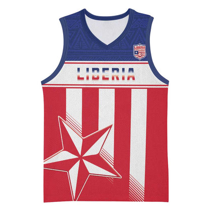 Custom Liberia Football Basketball Jersey Sporty Style - African Pride