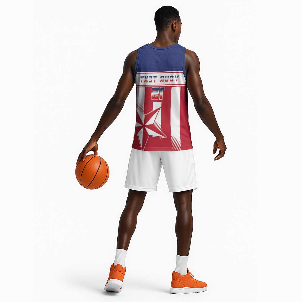Custom Liberia Football Basketball Jersey Sporty Style - African Pride